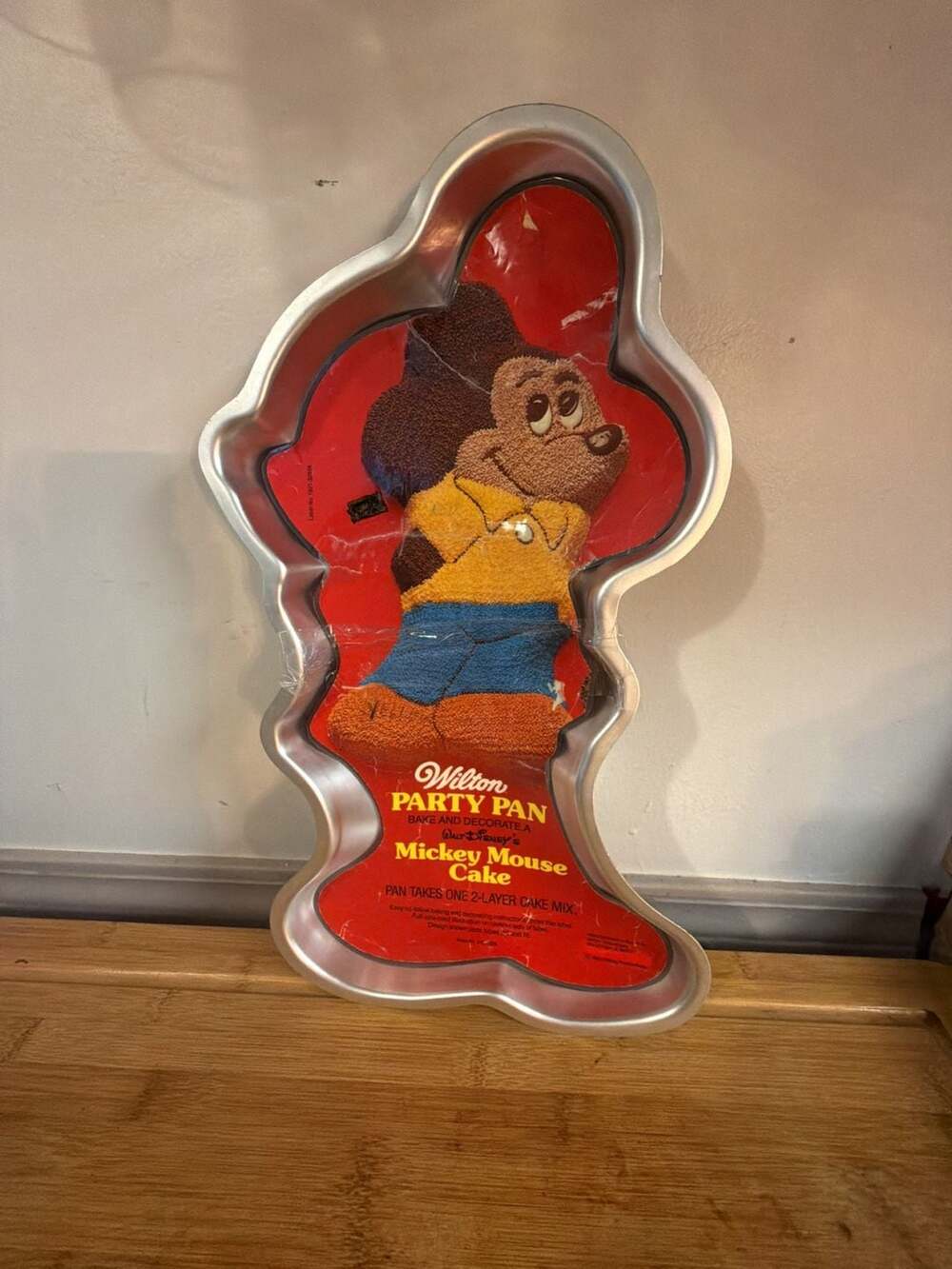 Vintage 1978 Wilton Mickey Mouse Party Pan Cake Mold Aluminum